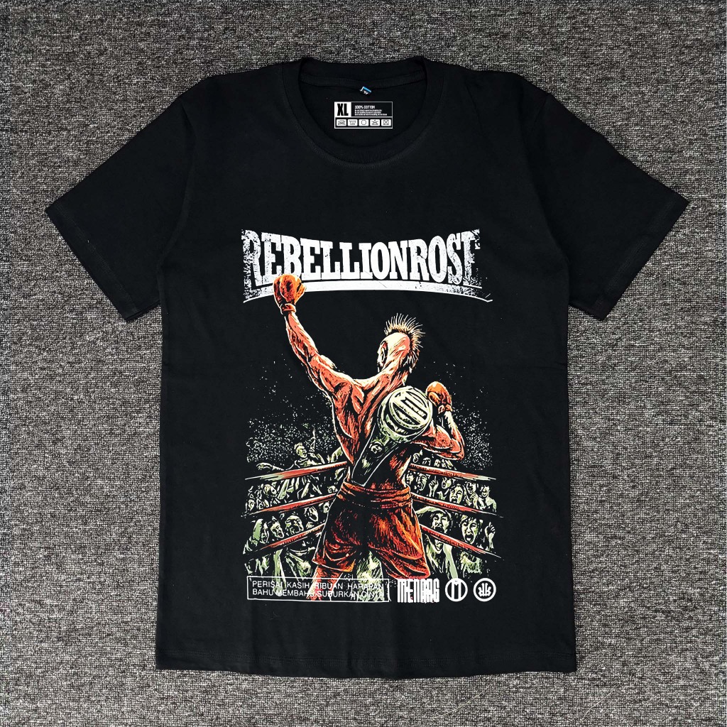 REBELLION ROSE - MENANG TSHIRT / KAOS BAND PUNK / KAOS BAND TERLARIS