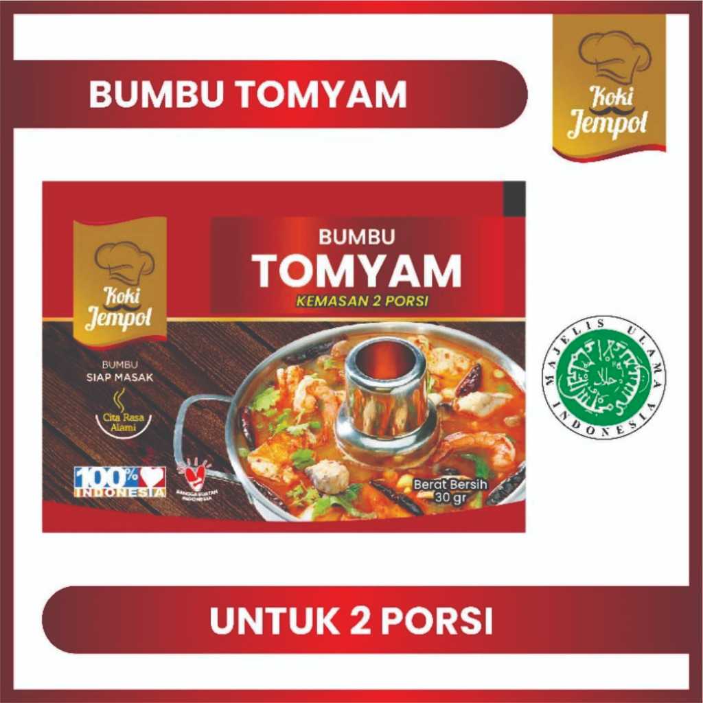 

Bumbu Koki Jempol MINI Tomyam 2 porsi Tomyum Thai Tom Yum Thai Perencah Tom Yam Paste