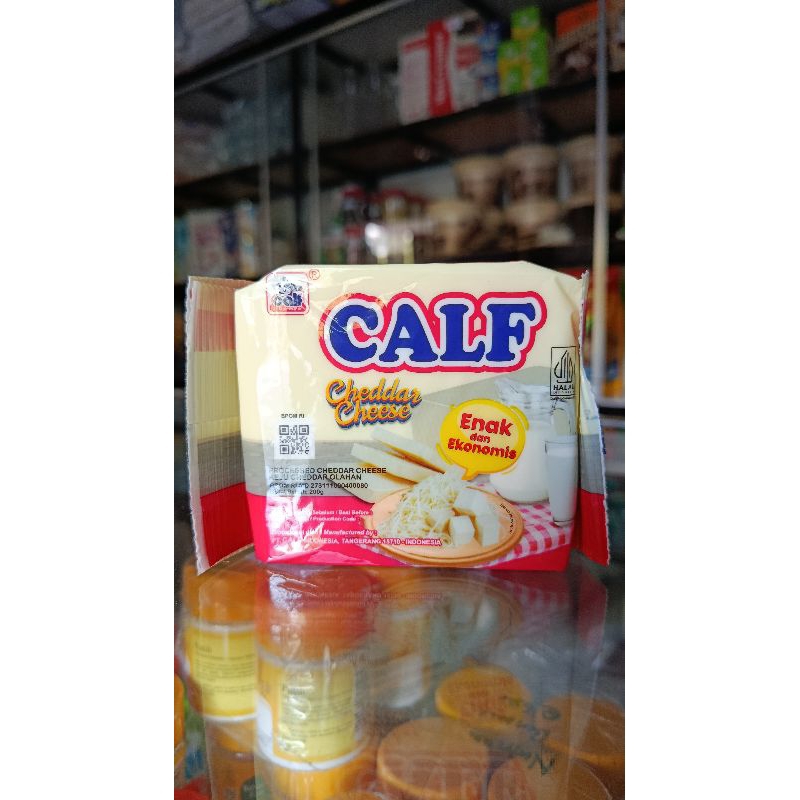 

Keju Calf Cheddar 200gr
