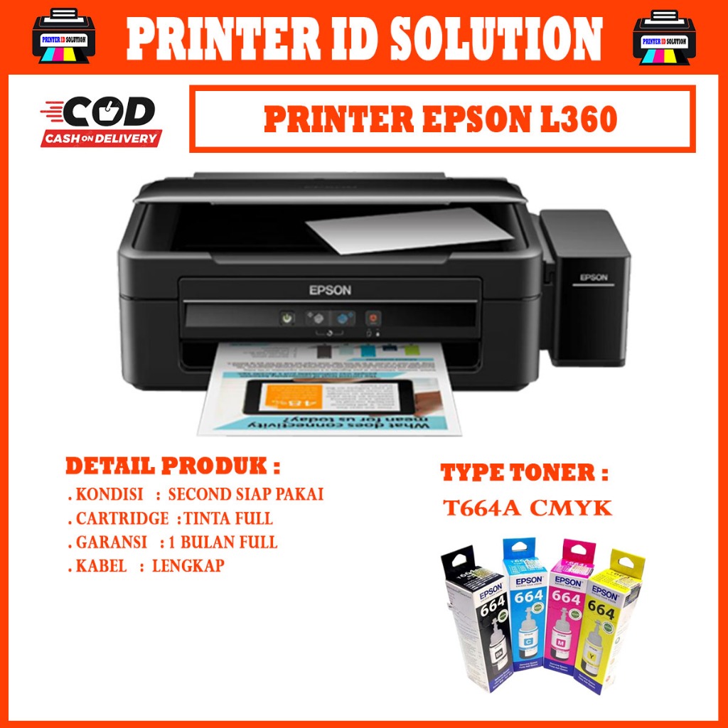printer epson l360 second
