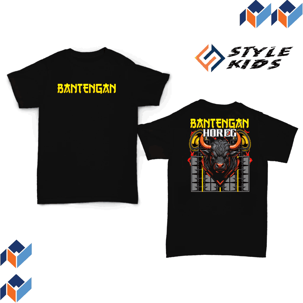 STYLEKIDS kaos Anak Distro Premium gambar BANTENGAN HOREG  | Kaos Anak Laki Perempuan Lucu Usia 4-12