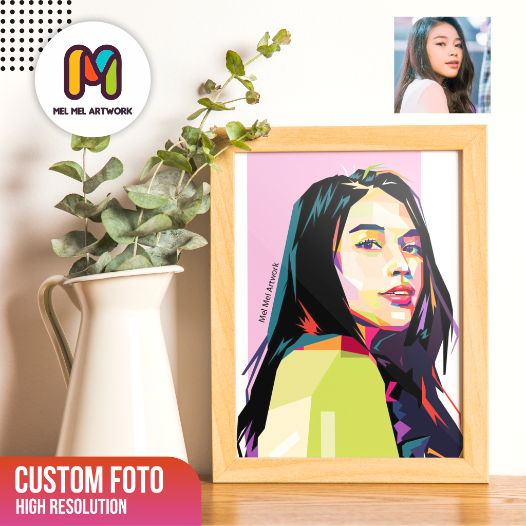 Desain Vector WPAP Wajah ( Soft File Only)