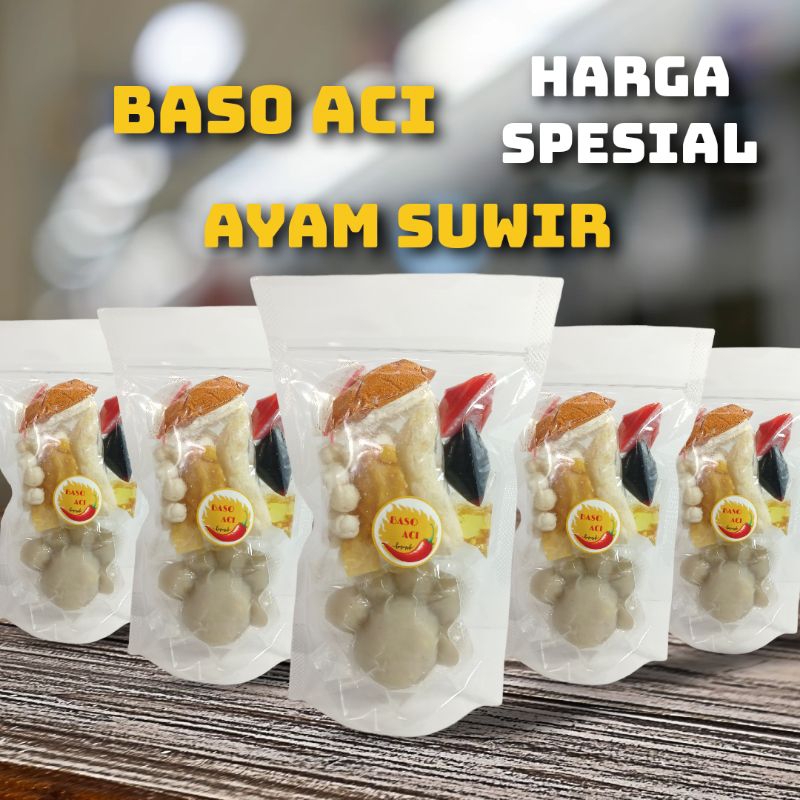 

PAKET HEMAT BASO ACI AYAM SUWIR |5 BUNGKUS |