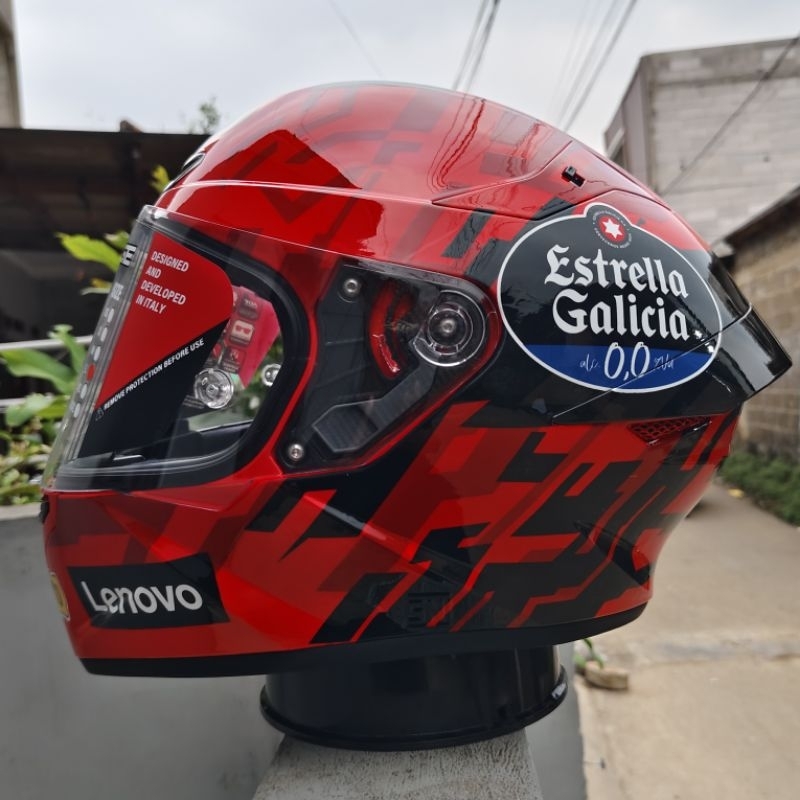 helm kyt tt course repaint marc marquez