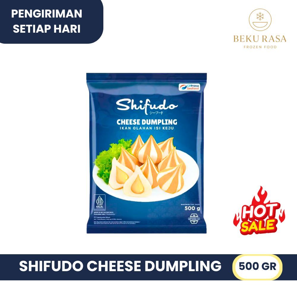 

SHIFUDO CHEESE DUMPLING RASA DUMPLING KEJU ORIGINAL FROZEN FOOD 500GR