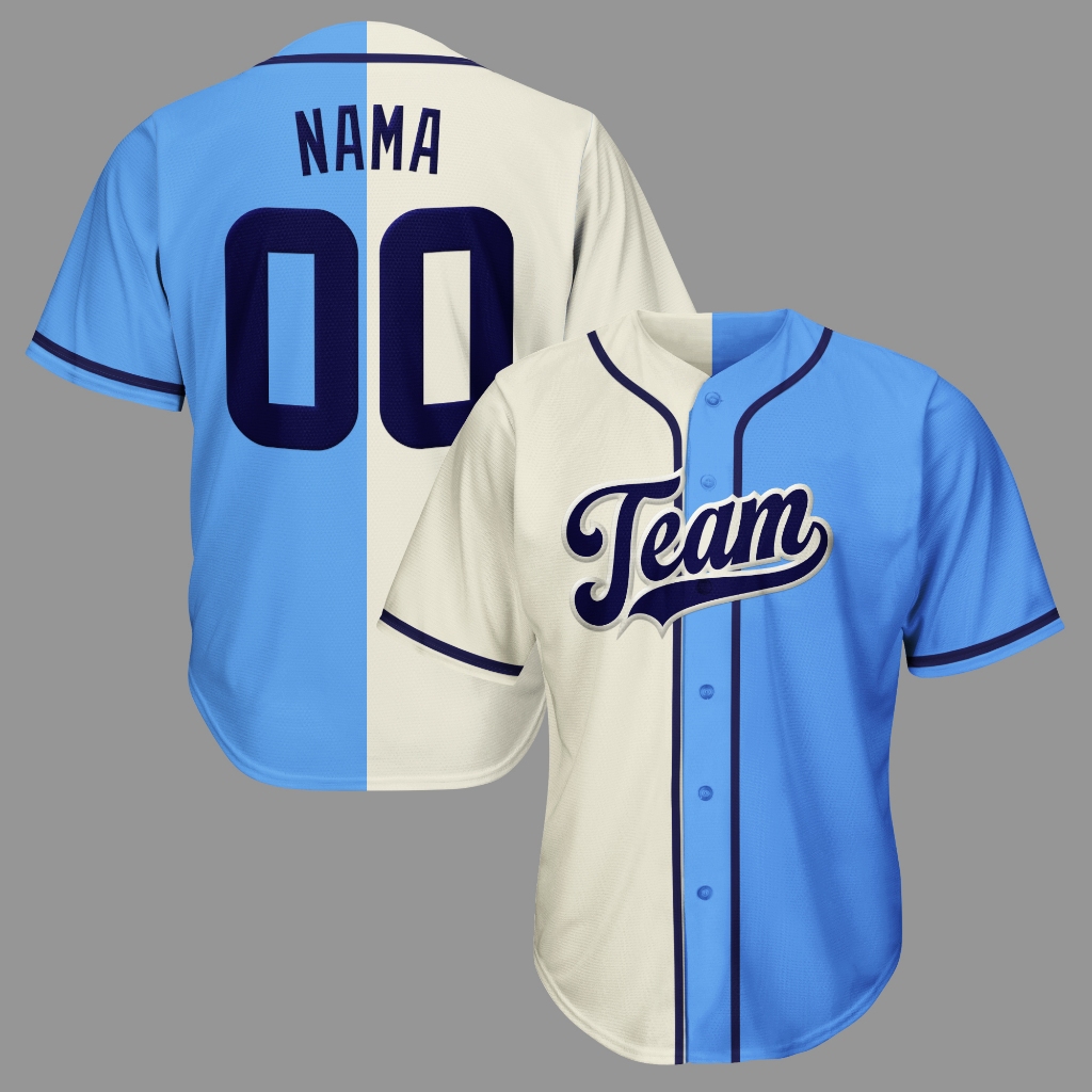 Jersey Baseball Custom Bordir Bebas Desain 14