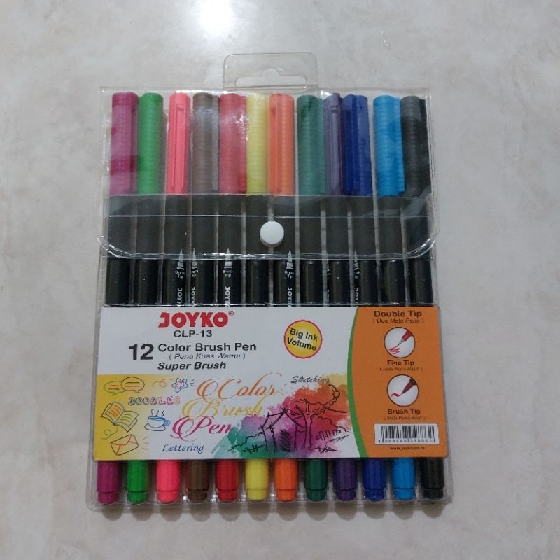 

BRUSH PEN JOYKO (2 in 1/Dual Tip) 12 pcs - CLP 13 (preloved)