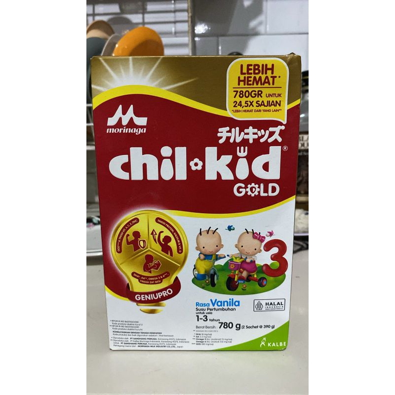 

CHIL KID VANILLA 780GR exp date aman