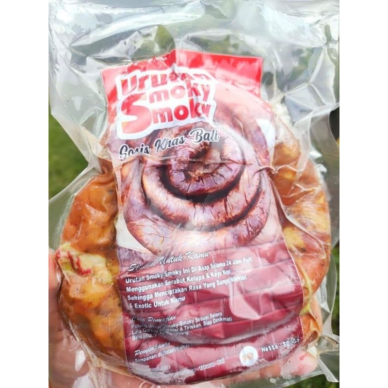 

Urutan Babi Asap Smoky Frozen/ sosis bali/ khusus pengiriman instan