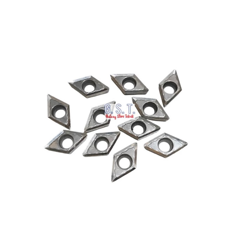 Insert bubut khusus alumunium DCMT11 T3 mata pisau bubut DCMT11 bukan insert pcd kinclong