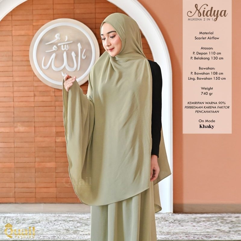 Mukena Dewasa Nidya by Quail Hijab