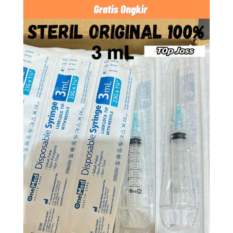 SPUIT 3 CC mL SPET SUNTIKAN SUNTIK 1 CC 3 CC 10 CC JARUM INJEKSI VITAMIN MINYAK IKAN OBAT HORMON BUR