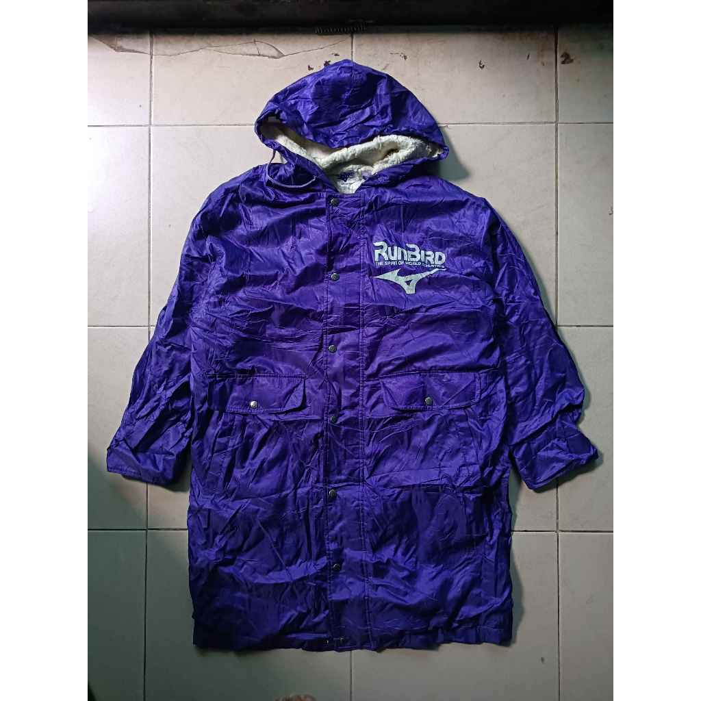 Long Hoodie Mizun* Run Bird Purple Second Original