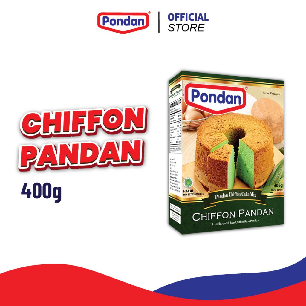

Pondan Chiffon Cake Pandan 400g