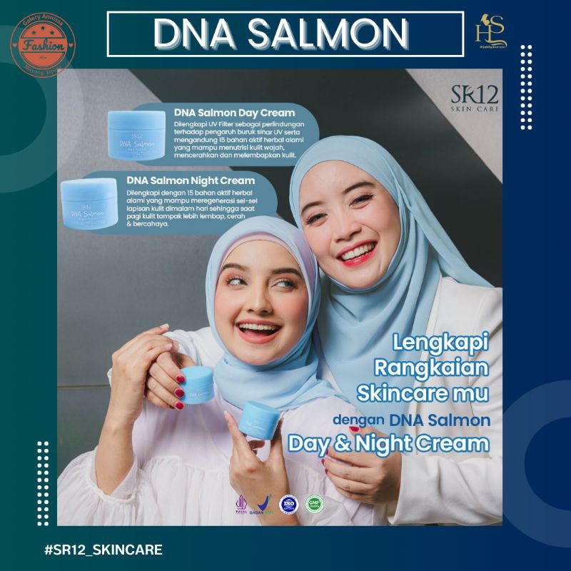Paket Skincare DNA Salmon Mencerahkan Kulit Menghilangkan Jerawat Menjaga skin Barrier Flek Hitam Pa