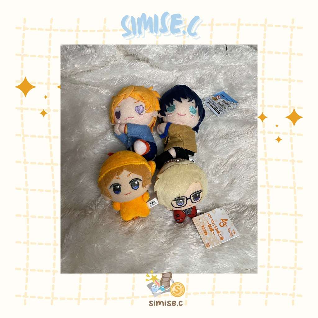 Boneka A3 / A3 (エースリー) Act Addict Actors - Tenma Sumeragi, Tsumugi Tsukuoka, Sakyo Furuichi