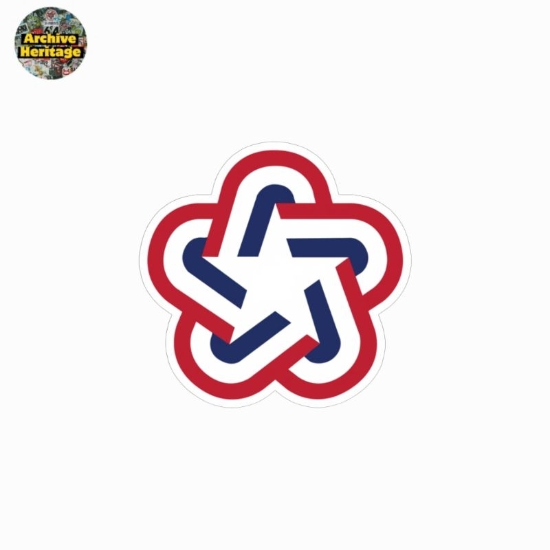 

sticker American Revolution Bicentennial flag logo stiker