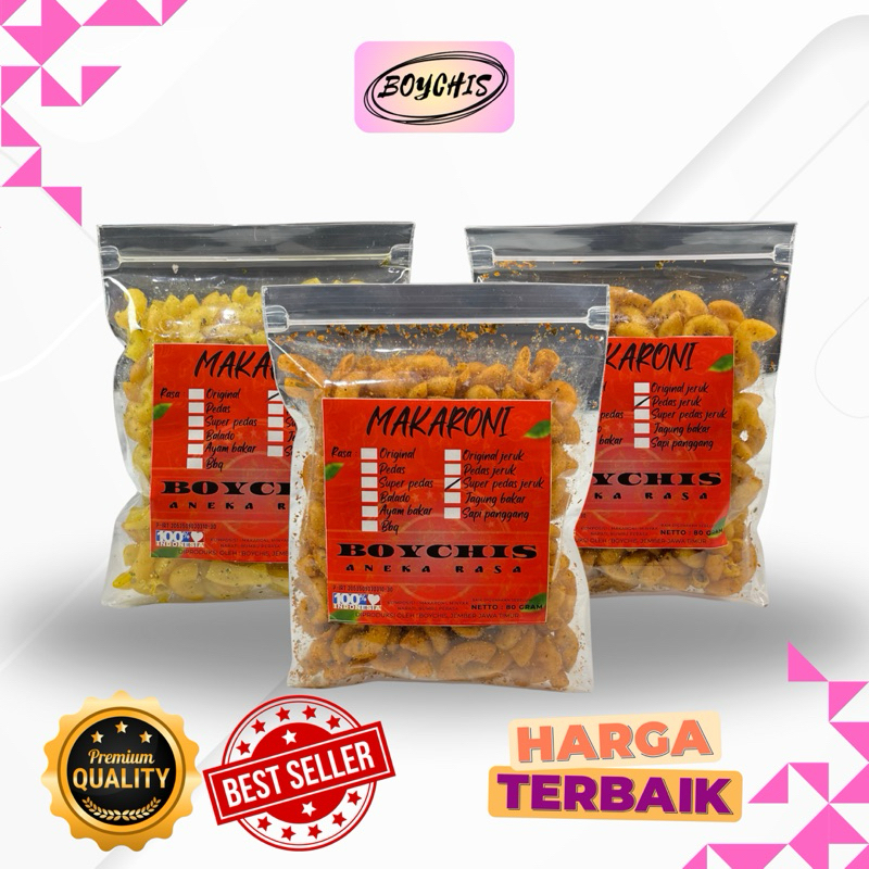 

Makaroni Bantet Boychis Kemasan 80gram