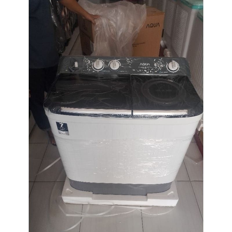 AQUA QW-7030 MESIN CUCI 7KG 2TABUNG tranparan