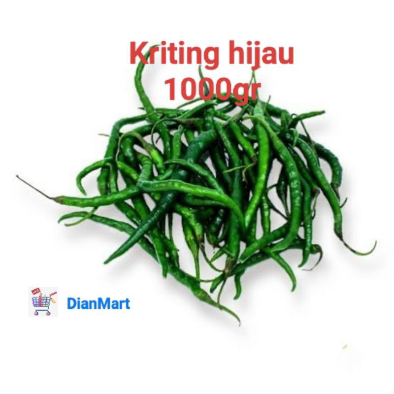 

Vakum Cabai kriting hijau 1000gr