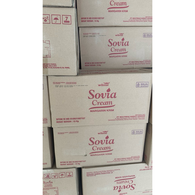 

sovia cream margarin 15 kilogram