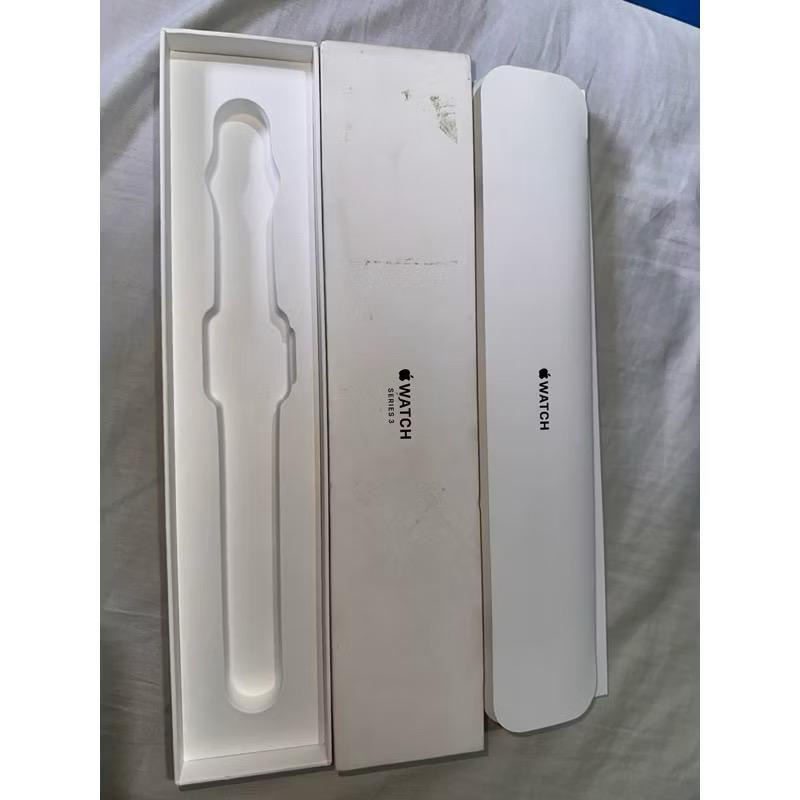 Apple watch series 3 42mm (hitam) lengkap full set box ori & kabel carger bonus band 2 ( second )