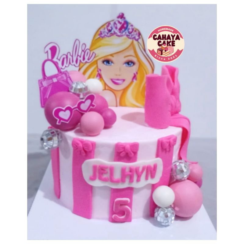 Barbie Cake / Kue Ulang Tahun Barbie / Kue Ultah Boneka Barbie