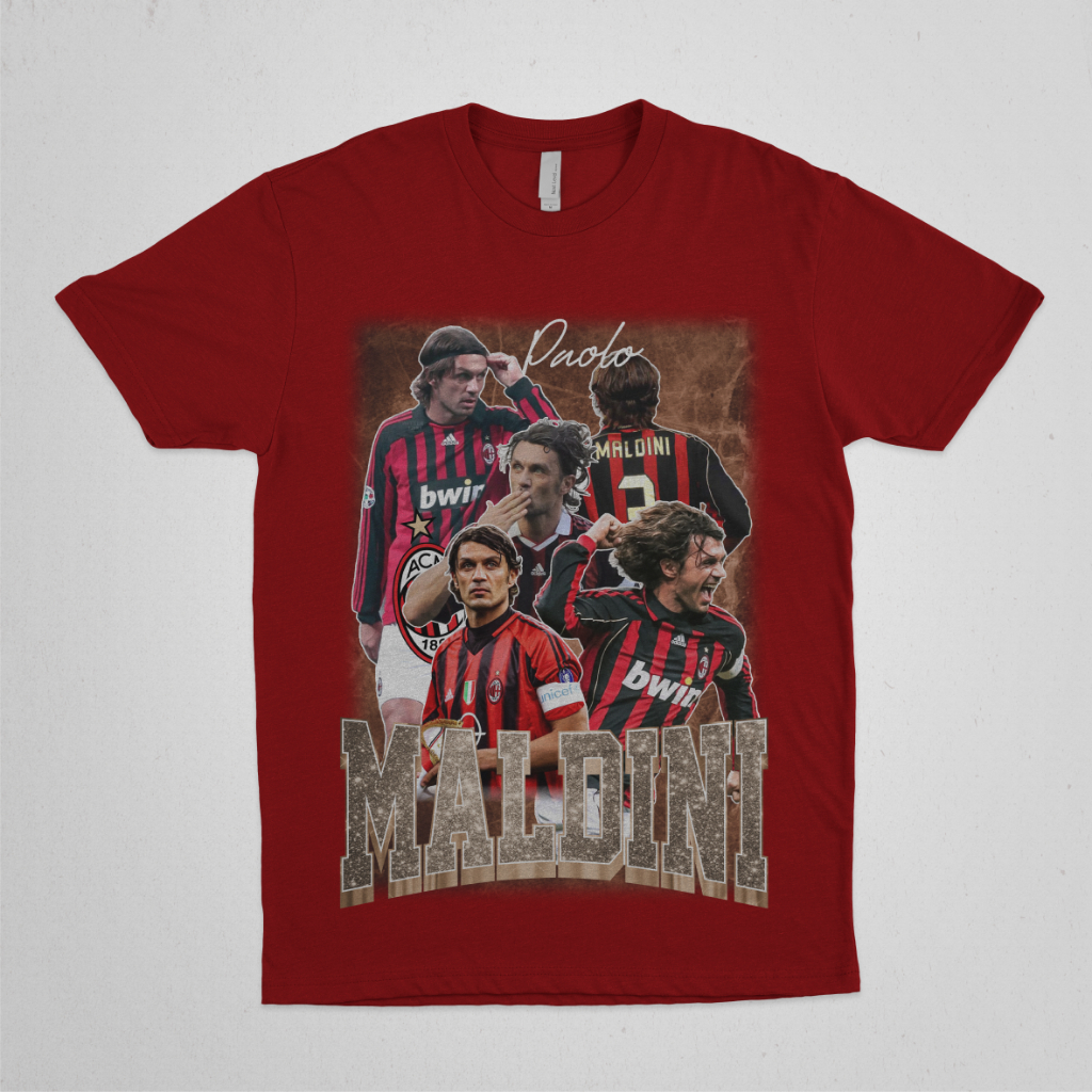 T-SHIRT MALDINI // KAOS MALDINI // PAOLO MALDINI // KAOS VINTAGE MALDINI // AC MILAN // 003