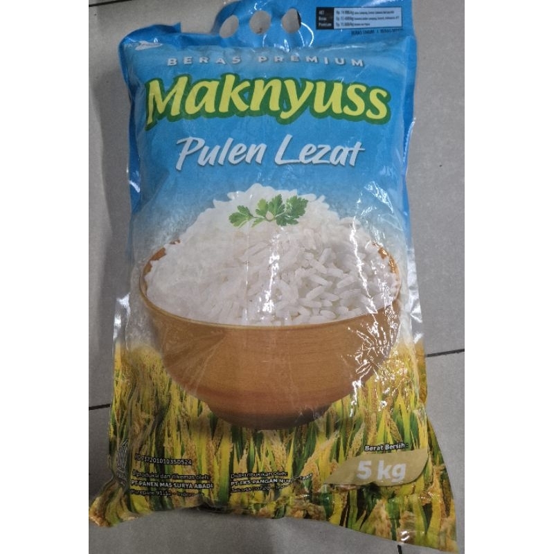 Beras Premium MAKNYUSS Pulen Lezat 5kg - SI