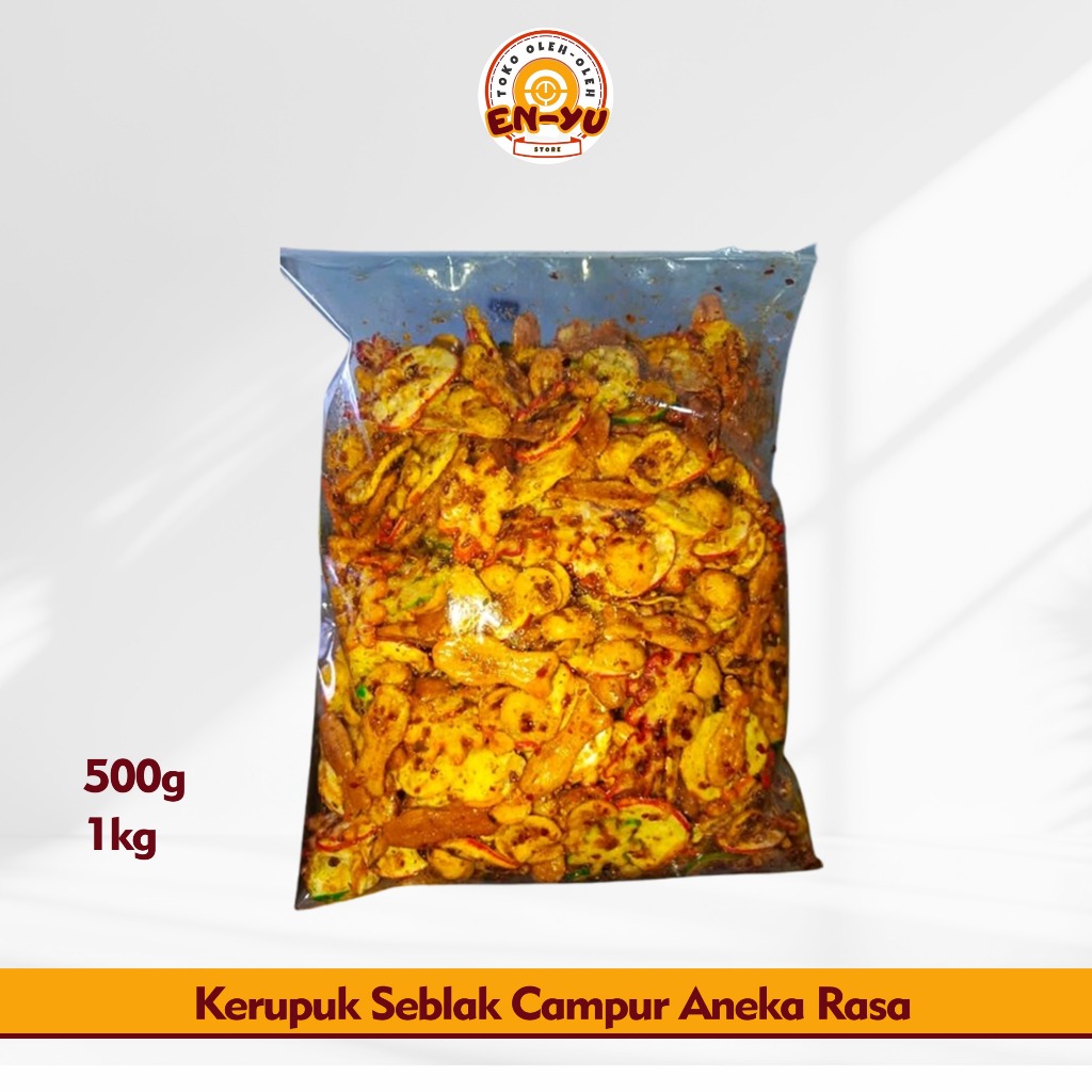 

KRUPUK SEBLAK MIX / KERUPUK SEBLAK CAMPUR PEDAS CIKRUH MURAH GRATIS ONGKIR 500G / 1KG