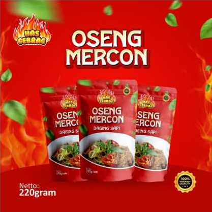 

Oseng Mercon Sapi 3-4 porsi dari Has Gebrag Super Pedas Lauk Siap Santap 220g