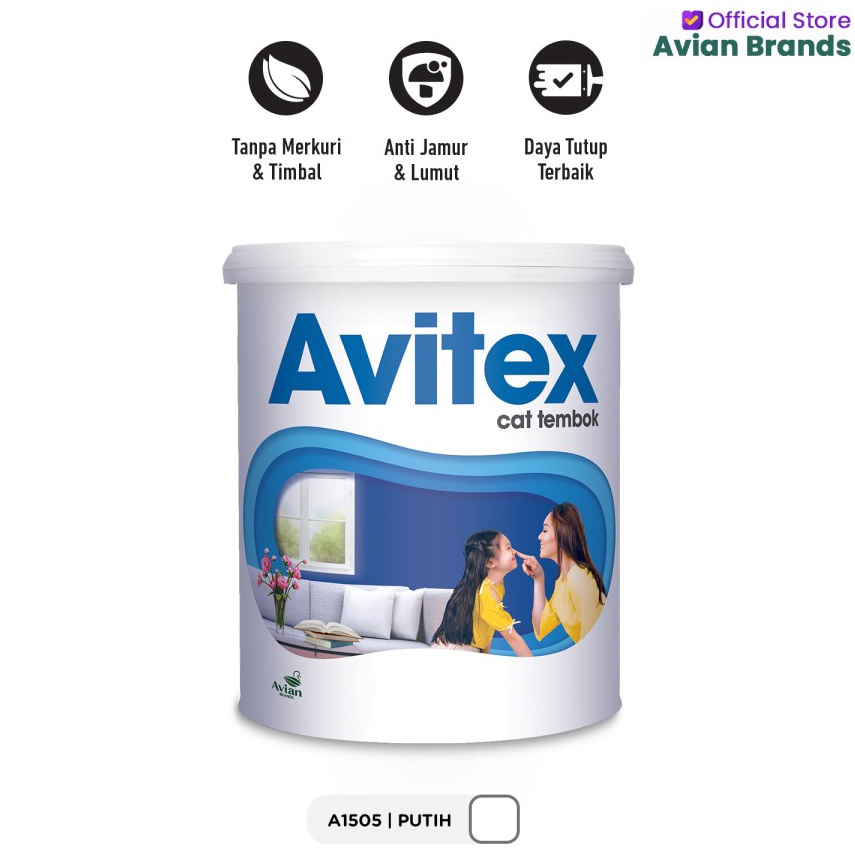 55SPECIAL PRICE Tembok AVITEX 1KG  CAT AVITEX KILOAN 1 KG PUTIH  AVITEX 1KG SW