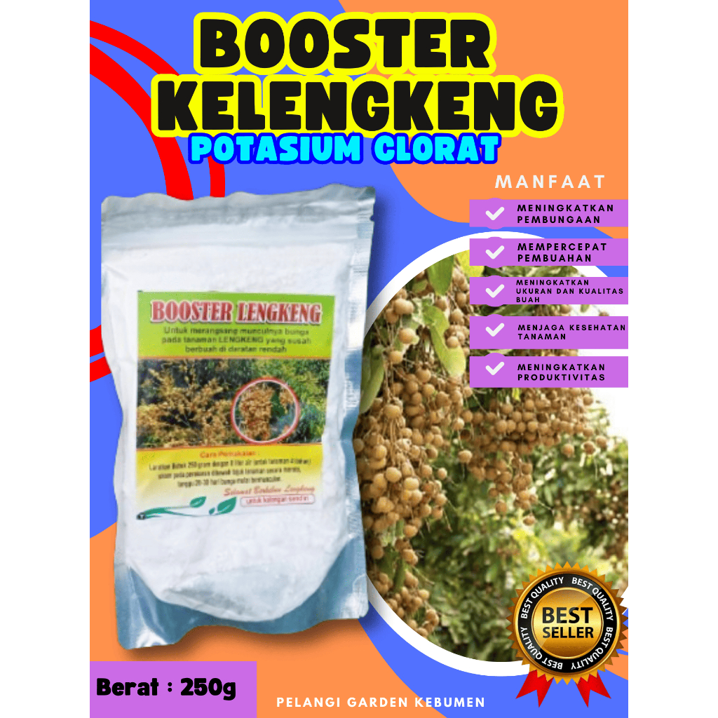 DIJAMIN ASLI  Booster Kelengkeng Berbuah, Booster Kelengkeng Berbunga, Booster Kelengkeng Cepat Berb