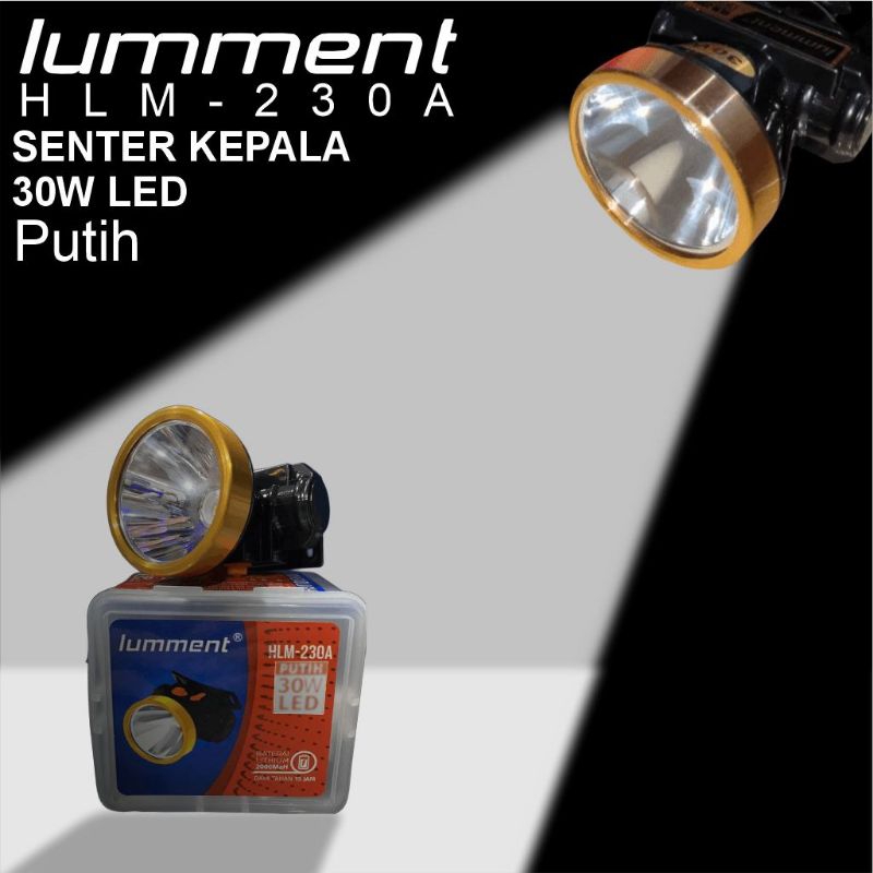 Headlight / Headlamp /Senter Kepala LED 30W Lumment HLM-230