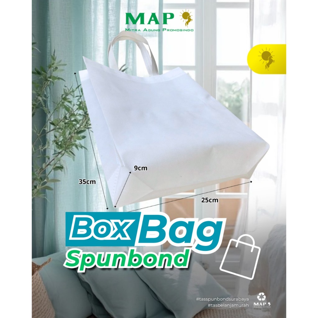 

(pcs) Tas Spunbond / Box Bag 35x25x9