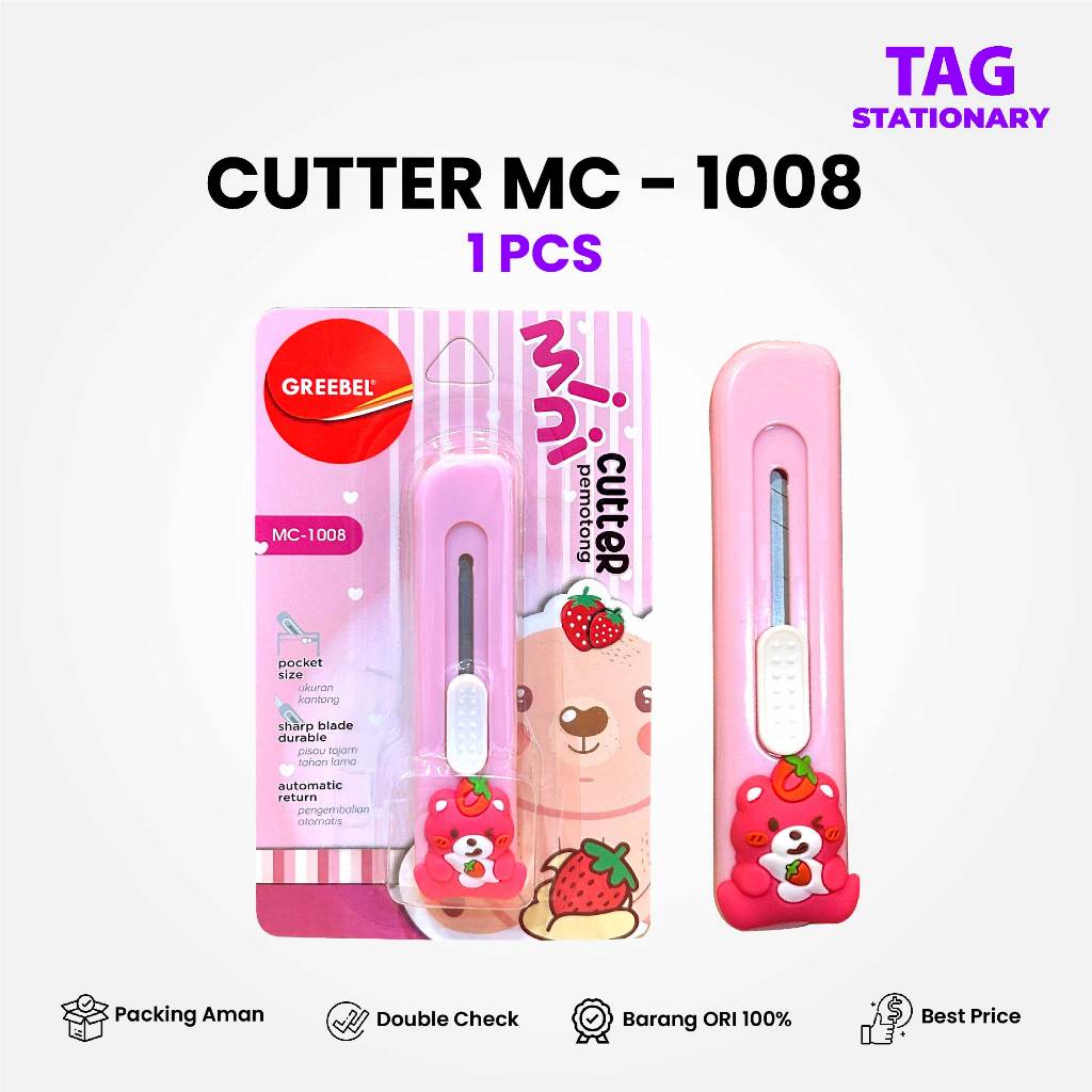 

Greebel Cutter Mini Portable / Mini Cutter MC-1008 (PCS) / Cutter Kecil Cutter Travel Size