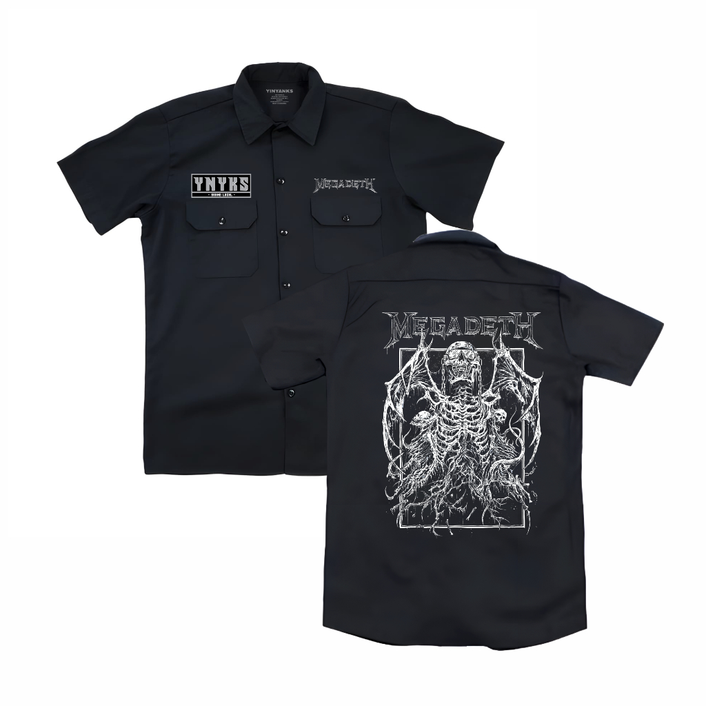 LDS Clothing Workshirt Megadeth Rangka Kemeja Kerja PDH / Pdh