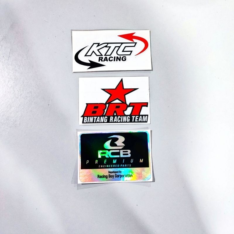 Stiker KTC, BRT, RCB Waterproof Original - Stiker