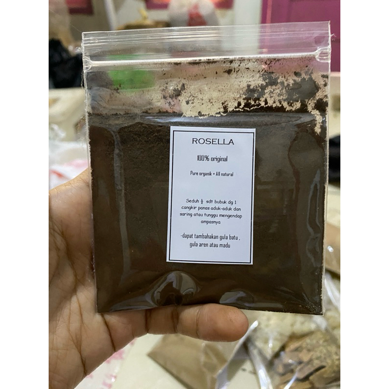 

bunga rosella bubuk asli tanpa campuran | penurun tekanan darah , jamu kolesterol