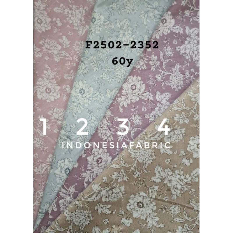 Kain Katun Jepang motif KJ462 tokai senko japan design ori bahan gamis tunik mukena kemeja koko sera