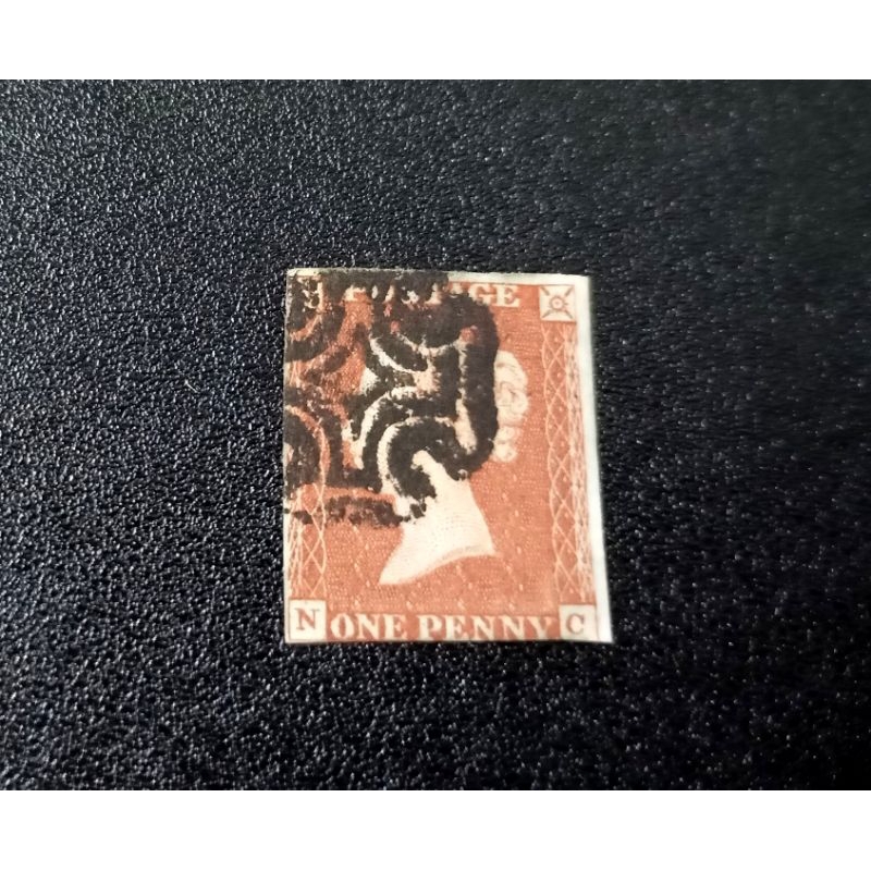 

PRANGKO INGGRIS PENNY RED IMPERF CAP BLACK MALTESE