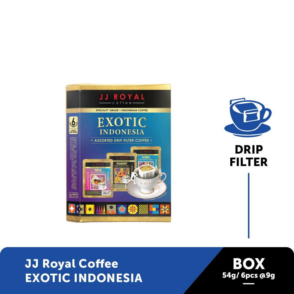 

JJ Royal Coffee Exotic Indonesia Drip box 54gr