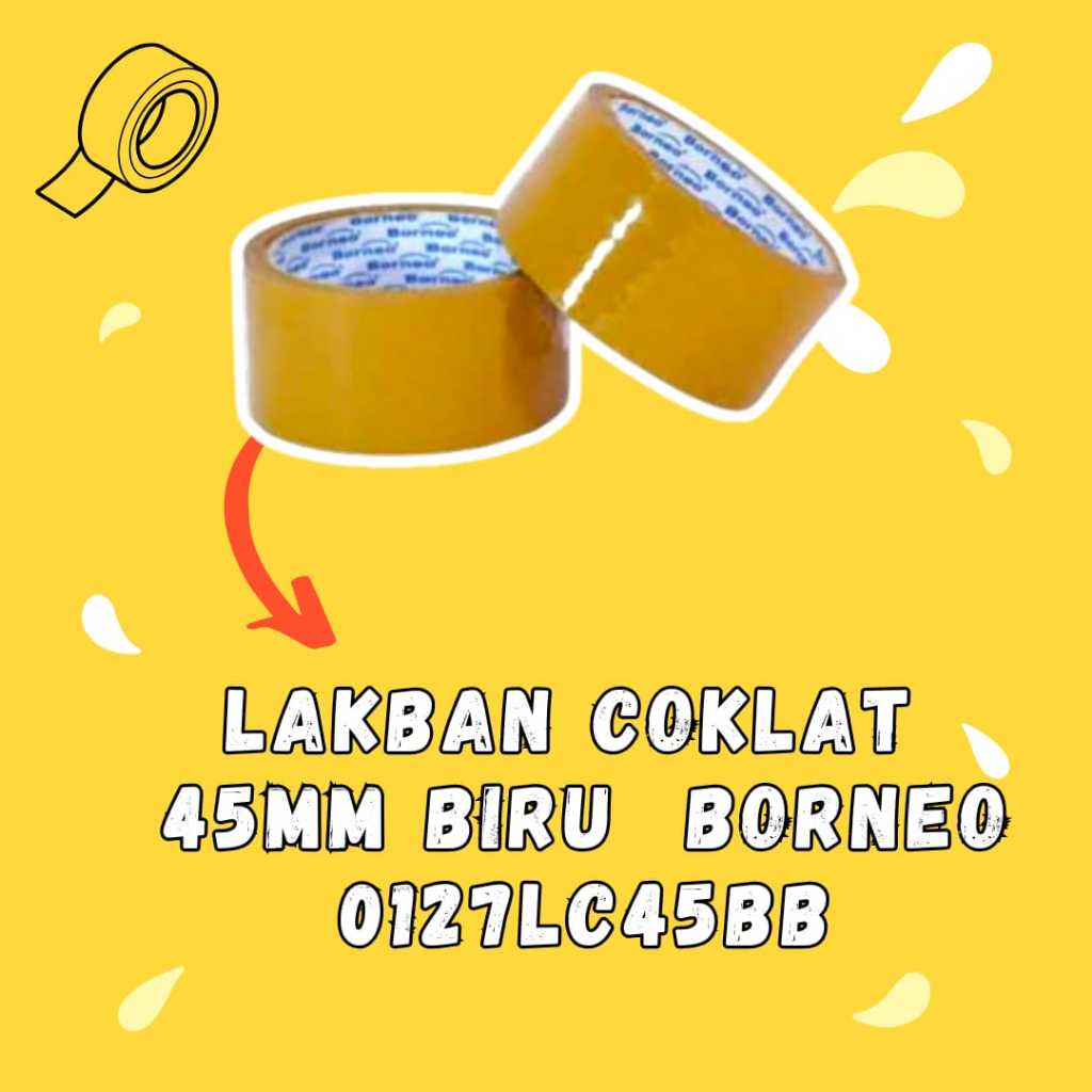 

LAKBAN OPP COKLAT BORNEO UKURAN 45MM,36MM,72MM