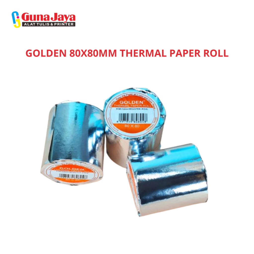 

GOLDEN 80X80MM THERMAL PAPER ROLL
