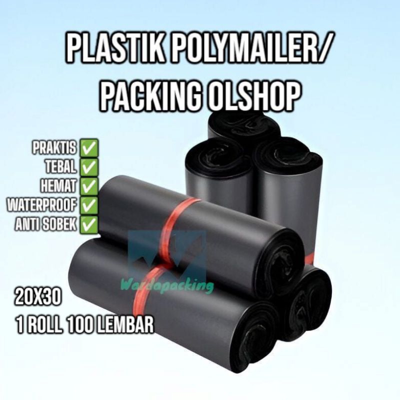 

Plastik Packing Polymailer Olshop 20x30 Ekonomis