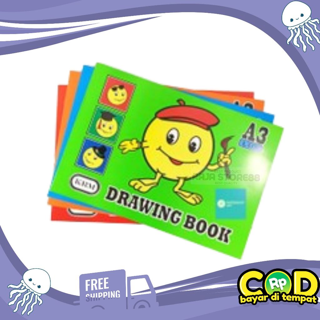 

Buku Gambar Dodo Ukuran A3 / Drawing Book Uk A3 / Buku Sketsa Mengambar (5 PCS)