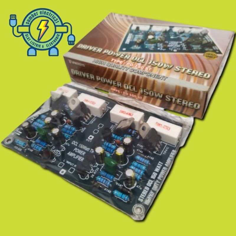 KIT DRIVER POWER AMPLIFIER OCL 150 WATT STEREO TYPE PD 150 ST BY TUNERSYS PRODUCT