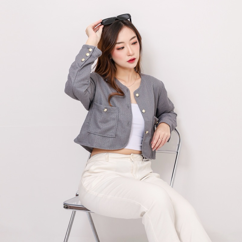 YUUMEI Cardigan Rajut Wanita Duma Cardi Knit #1136
