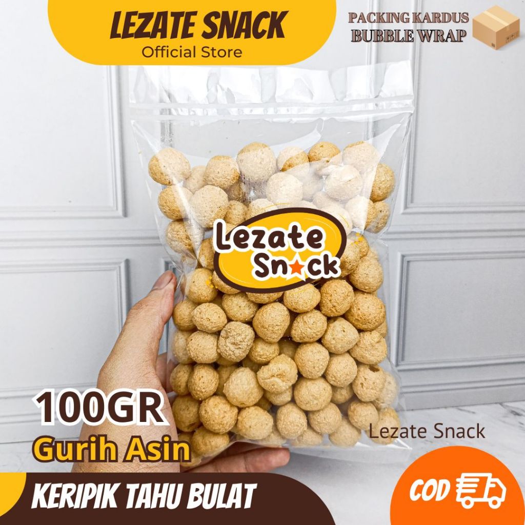 

Keripik Tahu Bulat Mini 100GR Kiloan Murah Gurih Renyah Enak / Kripik Tahu Walik Bentuk Bulat Pong Rasa Asin khas Bangka Lezate Snack