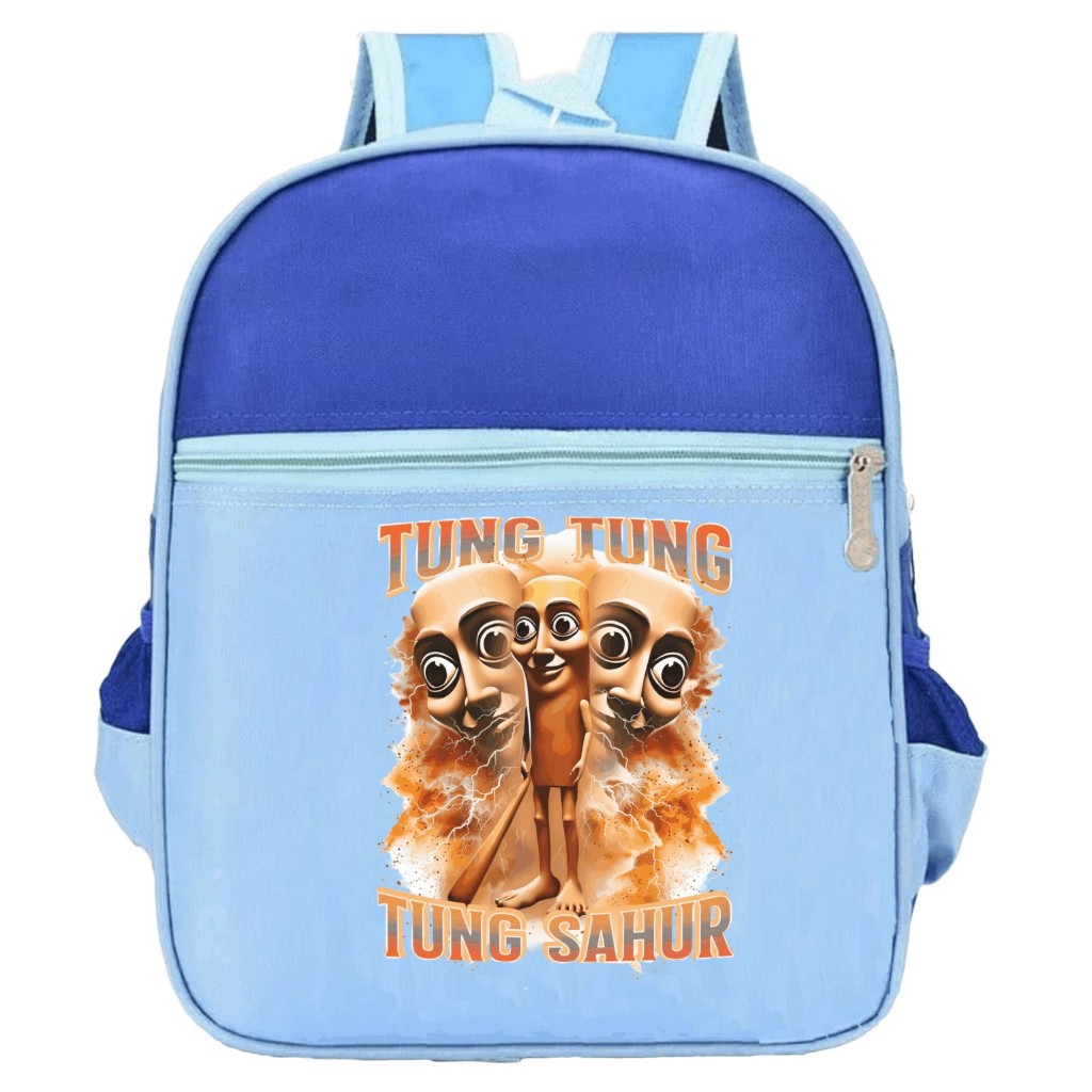 PVJ PVJ Tas  Gambar Tung Tung's Nightamare Tung Tung Sahur Ransel Anak Sekolah Paud TK